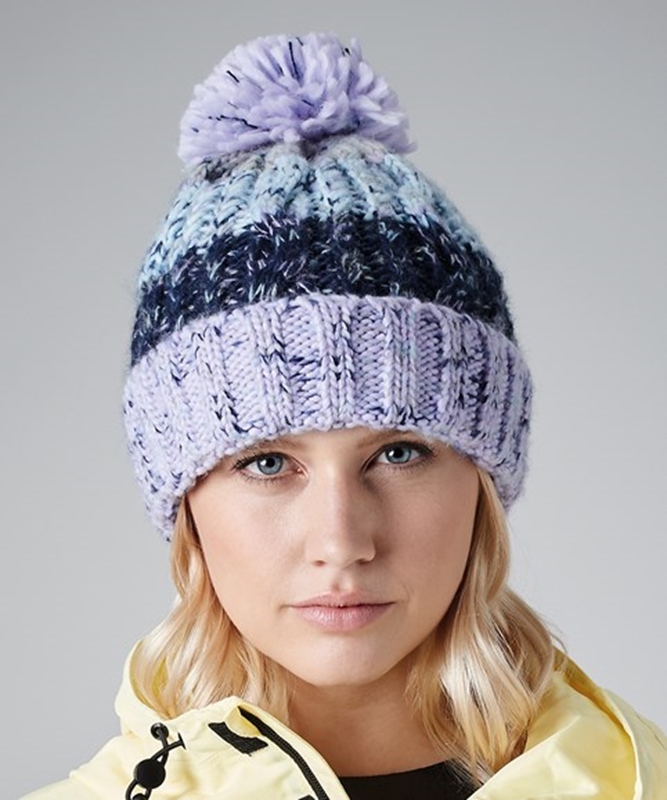 Picture of Beechfield Corkscrew Pom Pom Chunky Beanies